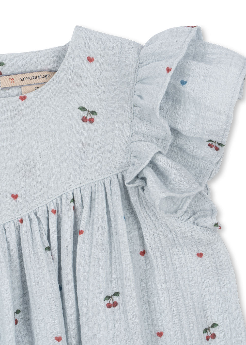 Konges Sløjd Kleid Coco | Cherry Blue Coeur