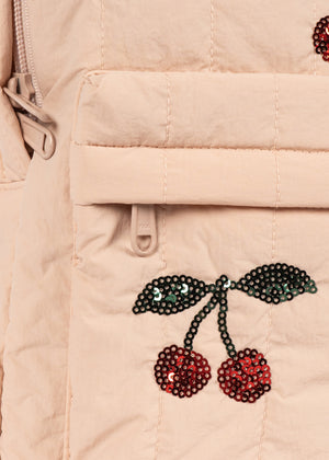 Konges Sløjd Pailletten-Rucksack – Juno in Cameo Rose – Detailansicht 6