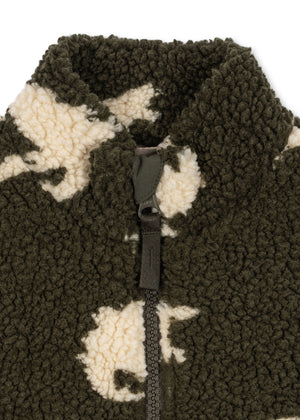 Konges Sløjd Teddy-Jacke – Jody in Dino Silhouette – Detailansicht 4