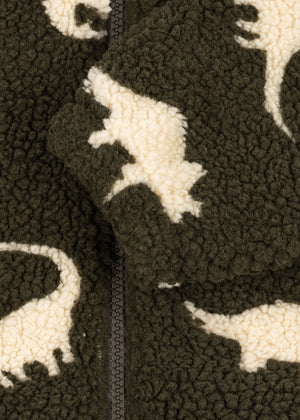Konges Sløjd Teddy-Jacke – Jody in Dino Silhouette – Detailansicht 7