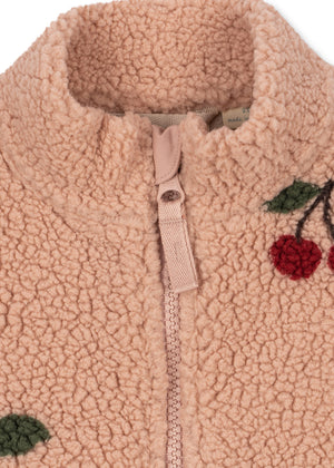 Konges Sløjd Teddy-Jacke – Jody in Ma Grande Cerise Blush – Detailansicht 3