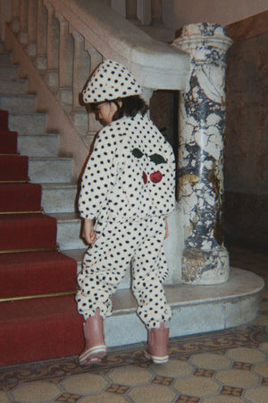 Konges Sløjd Teddy-Jacke mit Stickerei – Jody in Dot Lumiere – Detailansicht 2