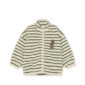 Konges Sløjd Teddy-Jacke mit Stickerei – Jody in Erba Stripe