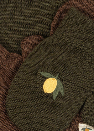 Konges Sløjd Fäustlinge (2er-Pack) – Filla in Kombu Green – Detailansicht 2