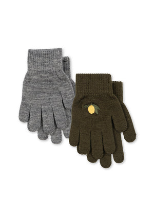 Konges Sløjd Handschuhe (2er-Pack) – Filla in Kombu Green