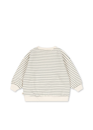 Konges Sløjd Sweatshirt – Amio in Cilantro Stripe – Detailansicht 2