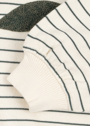 Konges Sløjd Sweatshirt – Amio in Cilantro Stripe – Detailansicht 5