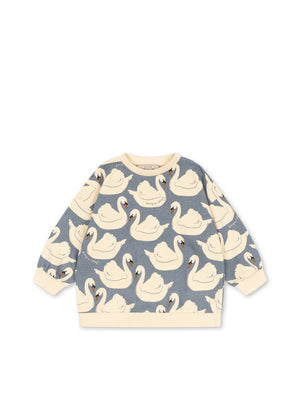 Konges Sløjd Sweatshirt – LOUPY PRINT SWEAT SHIRT GOTS | Swan