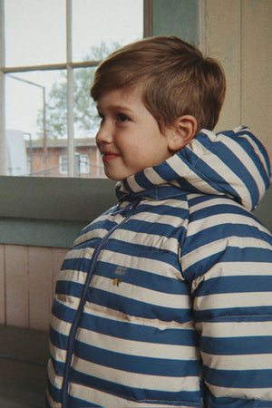 Konges Sløjd Jacke – NUKA JACKET GRS | Bleu Noir Stripe