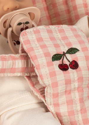 Konges Sløjd "Poppy Doll Stroller Set Pink Check"
