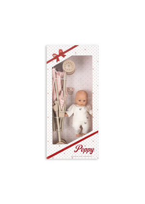 Konges Sløjd "Poppy Doll Stroller Set Pink Check"