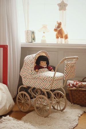Konges Sløjd Puppenwagen "Minnie Doll Pram Coeur Coloré"