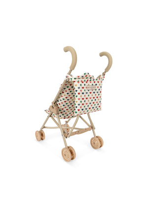 Konges Sløjd Puppenwagen "Doll Stroller Coeur Coloré"