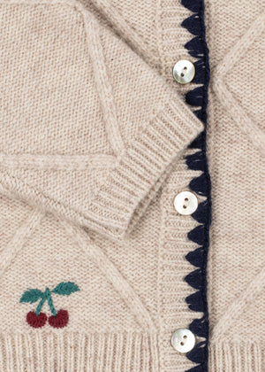 Konges Sløjd Cardigan Wolle "Iska" | Off White