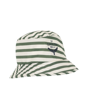 Konges Sløjd Bucket Hat Asnou Stripe Rouge mit breiter Krempe und UV-Schutz UPF 40+