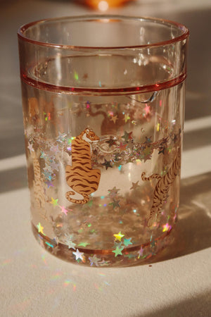 Konges Sløjd Glitter Tumblers "Glitter Cups Roar" Set of 2
