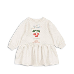 Kinderkleid aus Bio-Baumwolle von Konges Sløjd, Loupy Kleid Jazzy Dot, mit Kitschen,weich & bequem, verspieltes Muster, nachhaltige Kinderbekleidung