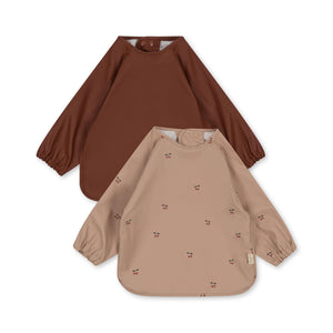 Konges Sløjd Long-Sleeve Bibs 2-Pack "Cherry"
