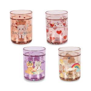 Konges Sløjd Trinkbecher – 4 PACK Glitter CUPS | Multi Glitter