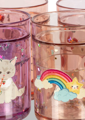 Konges Sløjd Trinkbecher – 4 PACK Glitter CUPS | Multi Glitter