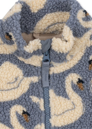 Konges Sløjd Teddy-Weste – Jody in Swan – Detailansicht 3