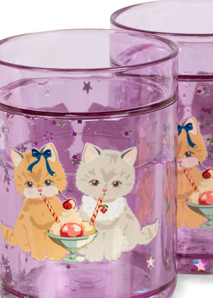 Konges Sløjd Trinkbecher – 2 PACK Glitter CUPS | Kitty Gelateria