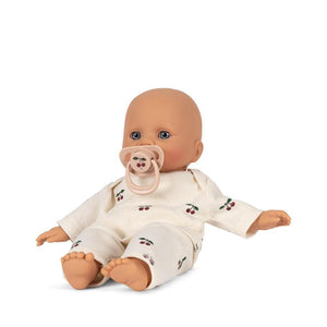 „Konges Sløjd Puppe Elli im Bio-Baumwoll-Outfit mit Bluse und Hose – 32 cm groß“