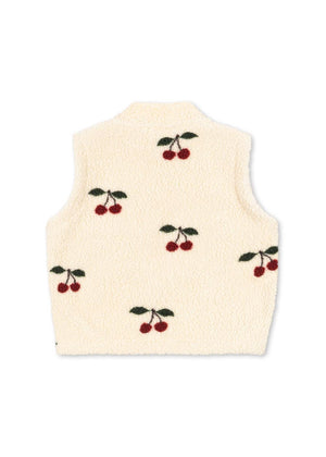 Konges Sløjd Fleece Weste Teddy "Jody" Ma Grande Cerise