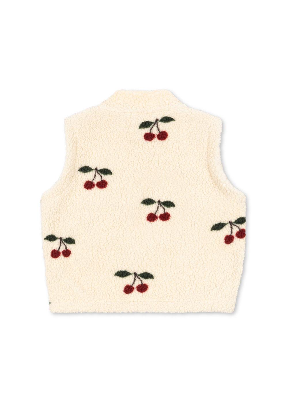 Konges Sløjd Fleece Weste Teddy "Jody" Ma Grande Cerise