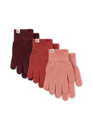 Konges Sløjd Handschuhe – 3 PACK Filla Gloves | Rose Mix