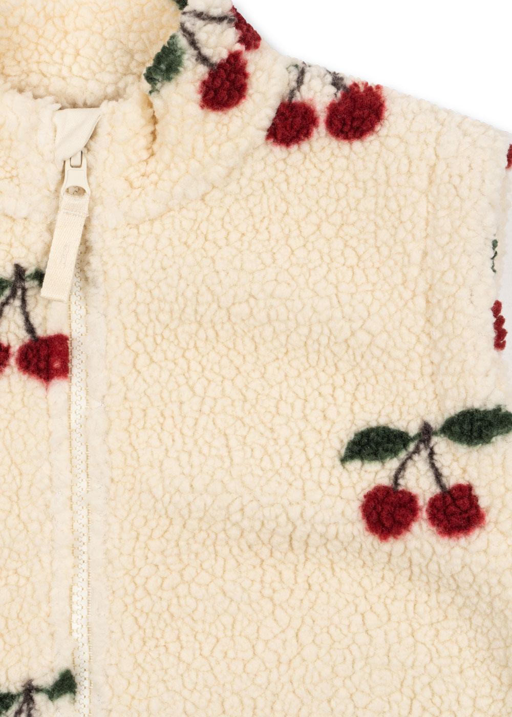 Konges Sløjd Fleece Weste Teddy "Jody" Ma Grande Cerise