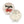Kinder-Hüpfbälle von Konges Sløjd, 2er-Set Cherry/Swan, gefüllt mit 3D-Figuren und Glitzer, robustes Spielzeug für drinnen & draußen