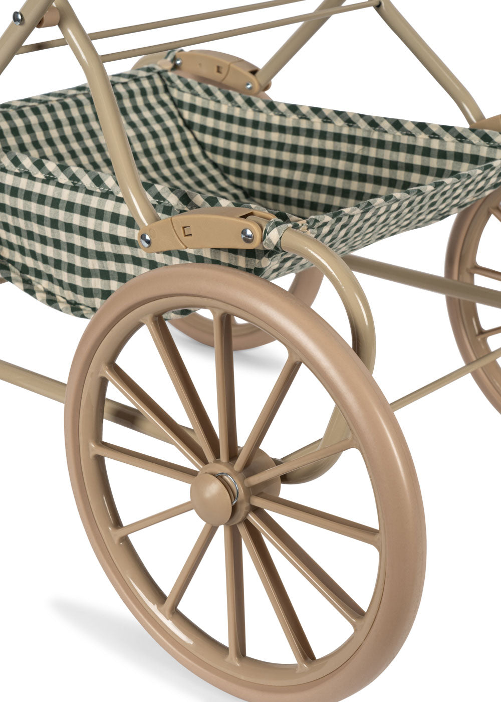Konges Sløjd Puppen-Kinderwagen "Smoke Pine Check"