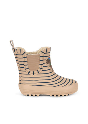 Konges Sløjd Gummistiefel mit Print – Roi in Stripe La Mer – Detailansicht 2