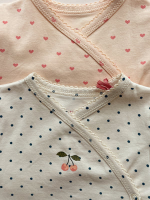 Konges Sløjd Wickelbody – Basic LS Newborn BODY GOTS | Blue Dot