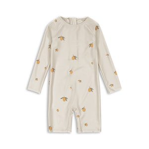 Konges Sløjd Aster Onesie Mon Grand Citron, Baby-Onesie mit Zitronenmotiv