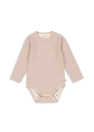 Konges Sløjd Bodysuit "Basic Ls Body Gots" | Stripe Tricolore Petit