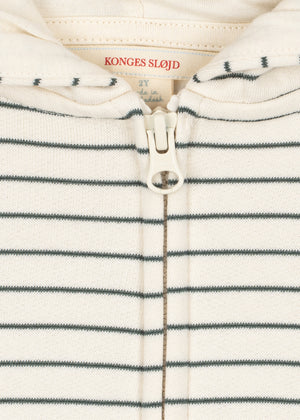 Konges Sløjd Amio Zip-Hoodie | Cilantro Stripe