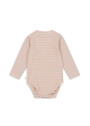 Konges Sløjd Bodysuit "Basic Ls Body Gots" | Stripe Tricolore Petit