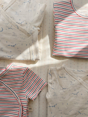 Konges Sløjd Bodysuit "Basic Ls Body Gots" | Stripe Tricolore Petit