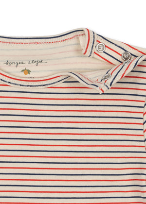 Konges Sløjd Bodysuit "Basic Ls Body Gots" | Stripe Tricolore Petit