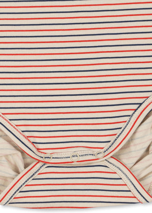 Konges Sløjd Bodysuit "Basic Ls Body Gots" | Stripe Tricolore Petit