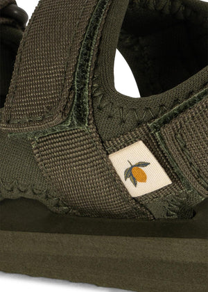 Konges Sløjd Bade-Sandalen "Solid" Burnt Olive