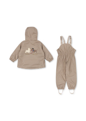 Konges Sløjd Regenset – Rainy Palme (Hund) in Dog Stripe La Mer – Detailansicht 2