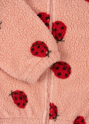 Konges Sløjd Jacke "Jody Teddy" | Ladybug Pink