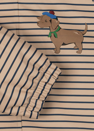 Konges Sløjd Regenset – Rainy Palme (Hund) in Dog Stripe La Mer – Detailansicht 5