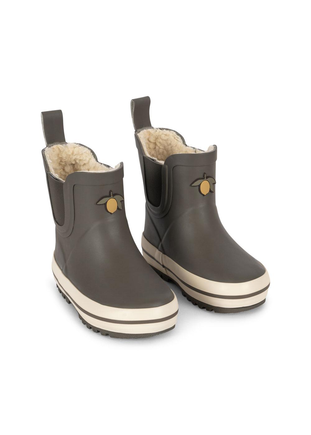 "Konges Sløjd Regenstiefel Roi in Kalamata – olivgrüne Kinder-Gummistiefel aus Naturkautschuk