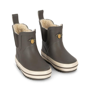 "Konges Sløjd Regenstiefel Roi in Kalamata – olivgrüne Kinder-Gummistiefel aus Naturkautschuk