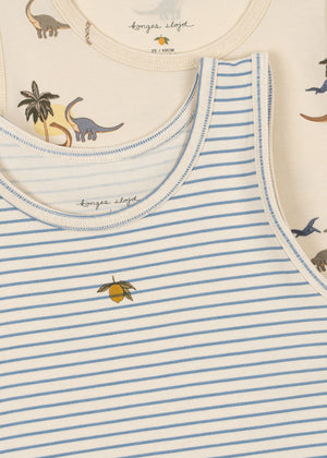 Konges Sløjd Tank Top 2er Set "Basic" Kubi | Stripe