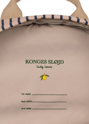 Konges Sløjd Mini-Rucksack – Nohr in Stripe La Mer – Detailansicht 6